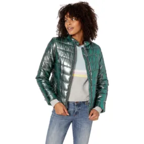 Junior's Hand Stuffed Puffer Jacket Opal Green