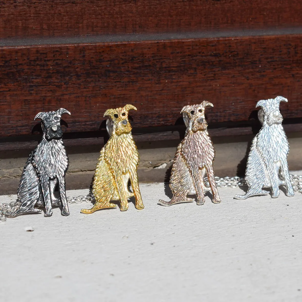 Lurcher Dog Necklace