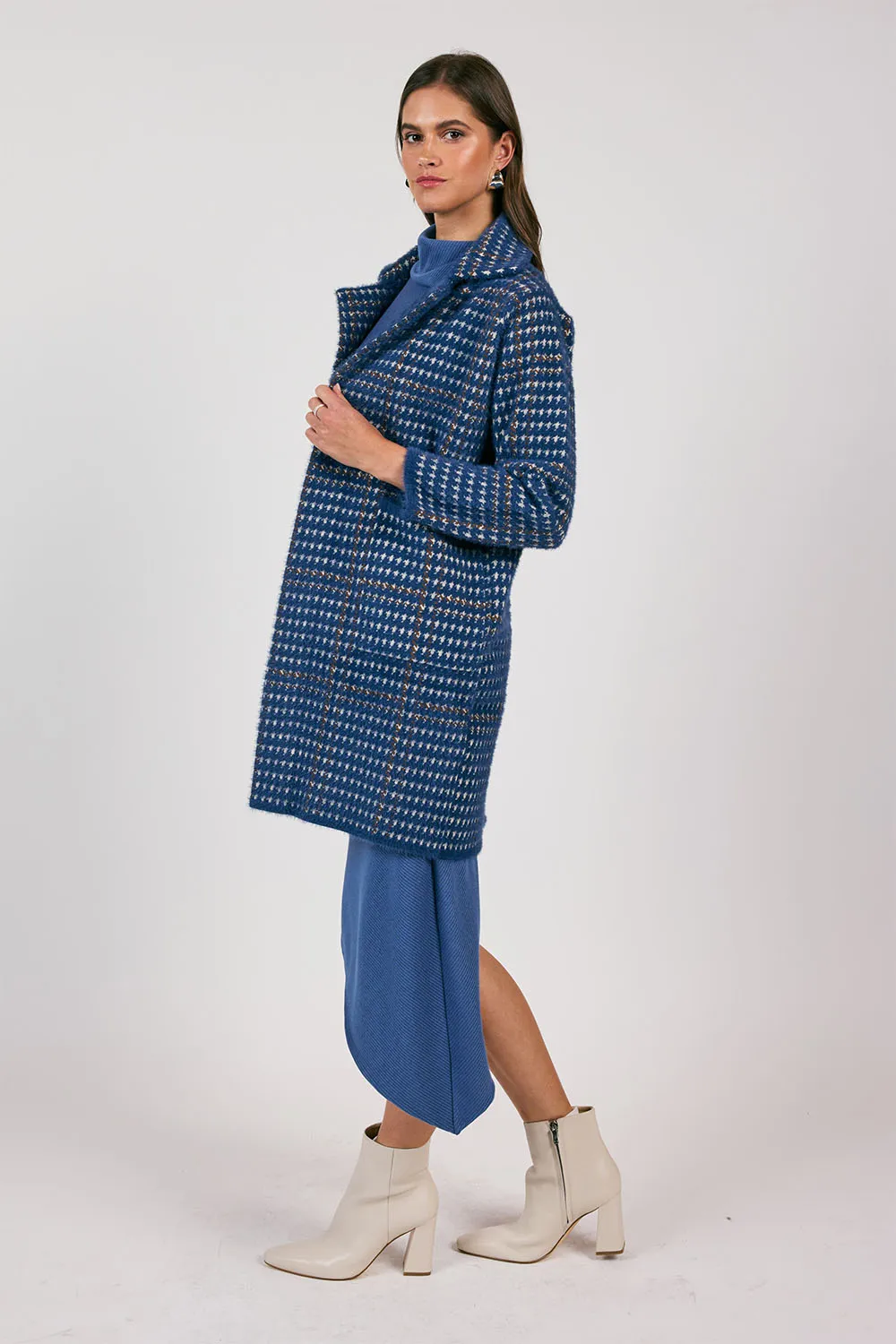 MARCEAU HOUNDSTOOTH COAT