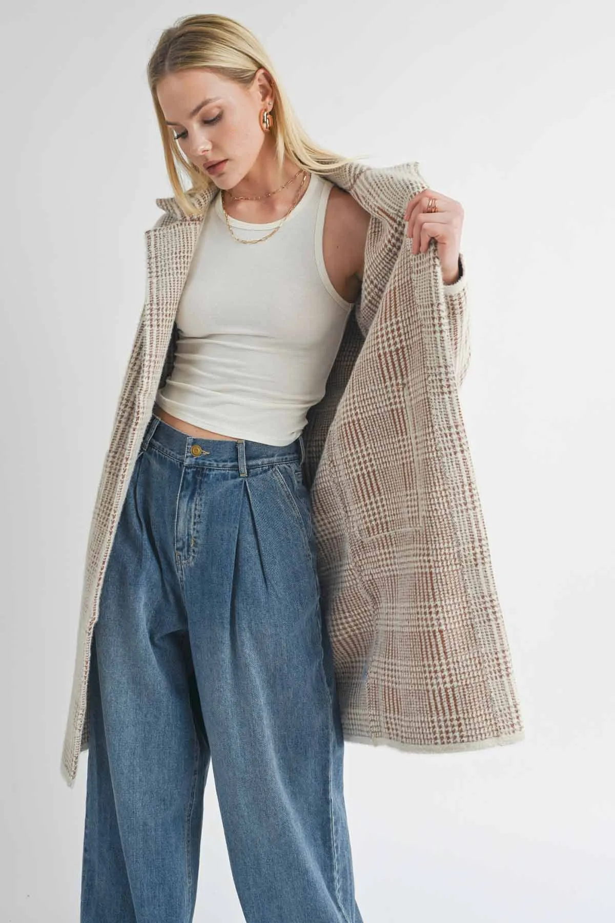 MARCEAU HOUNDSTOOTH COAT
