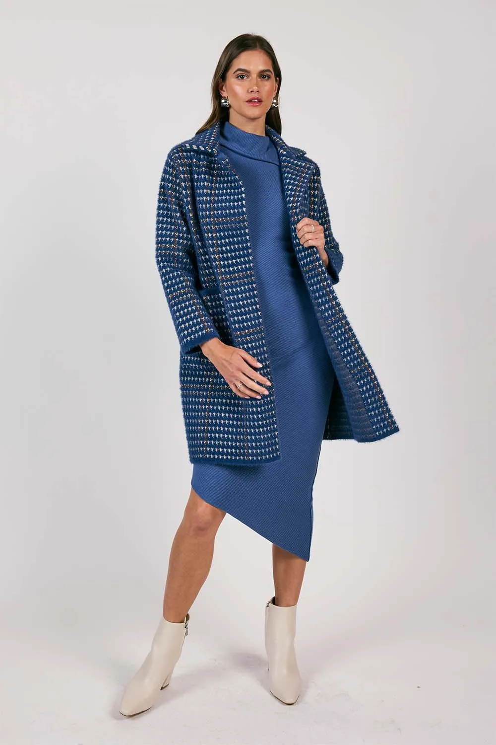 MARCEAU HOUNDSTOOTH COAT
