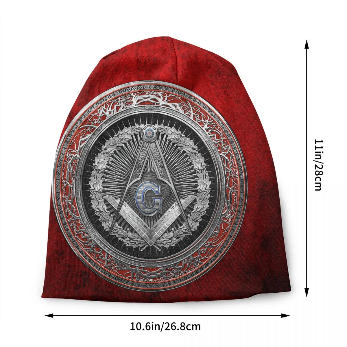 Master Mason Blue Lodge Beanie - Silver Jewel Bonnet