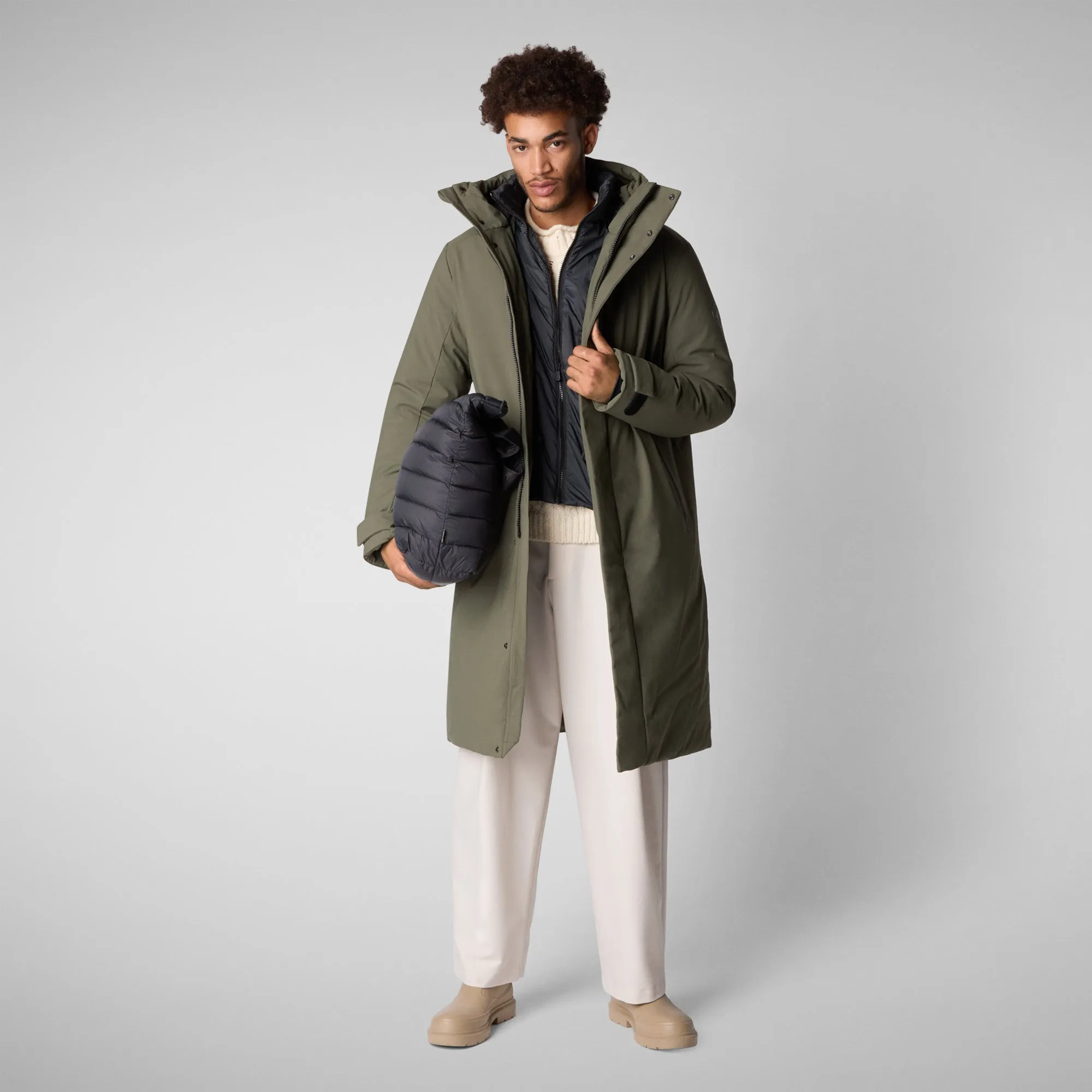 Men's coat Roderick in laurel green