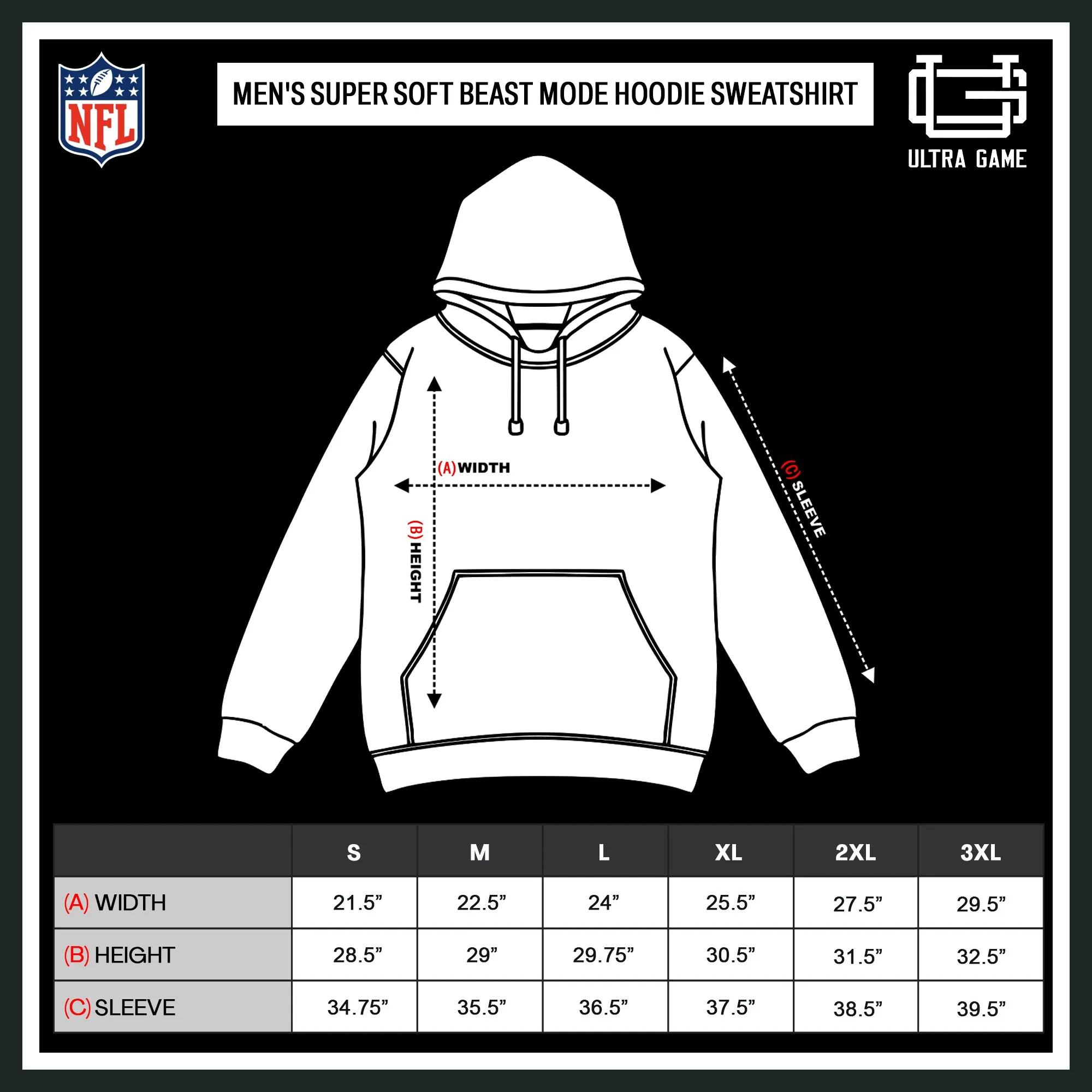 NFL Official Adults Unisex Super Soft Beast Mode Hoodie Sweatshirt|Las Vegas Raiders