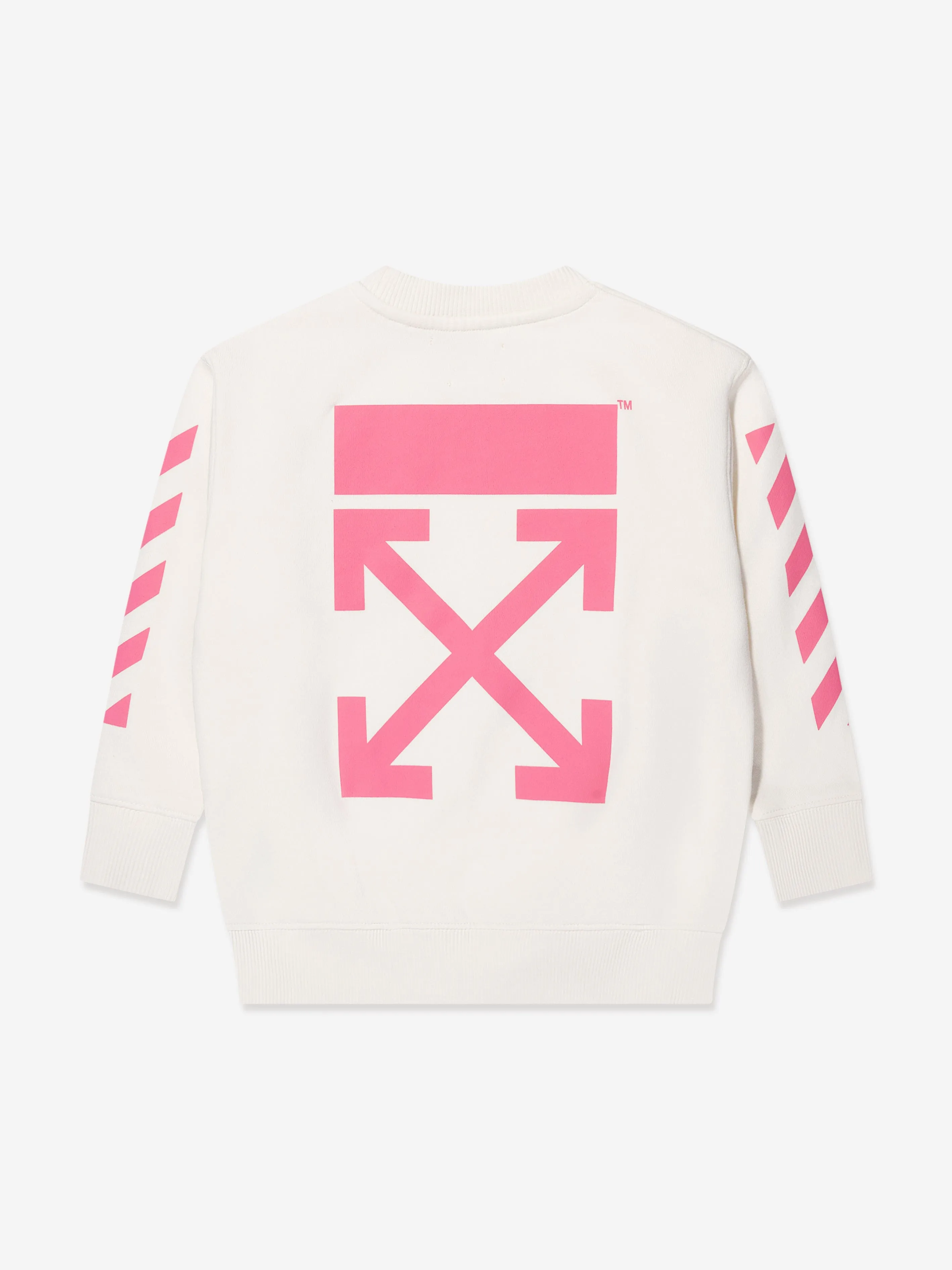Off-White Girls Classic Arrow Tab Sweatshirt in Ivory