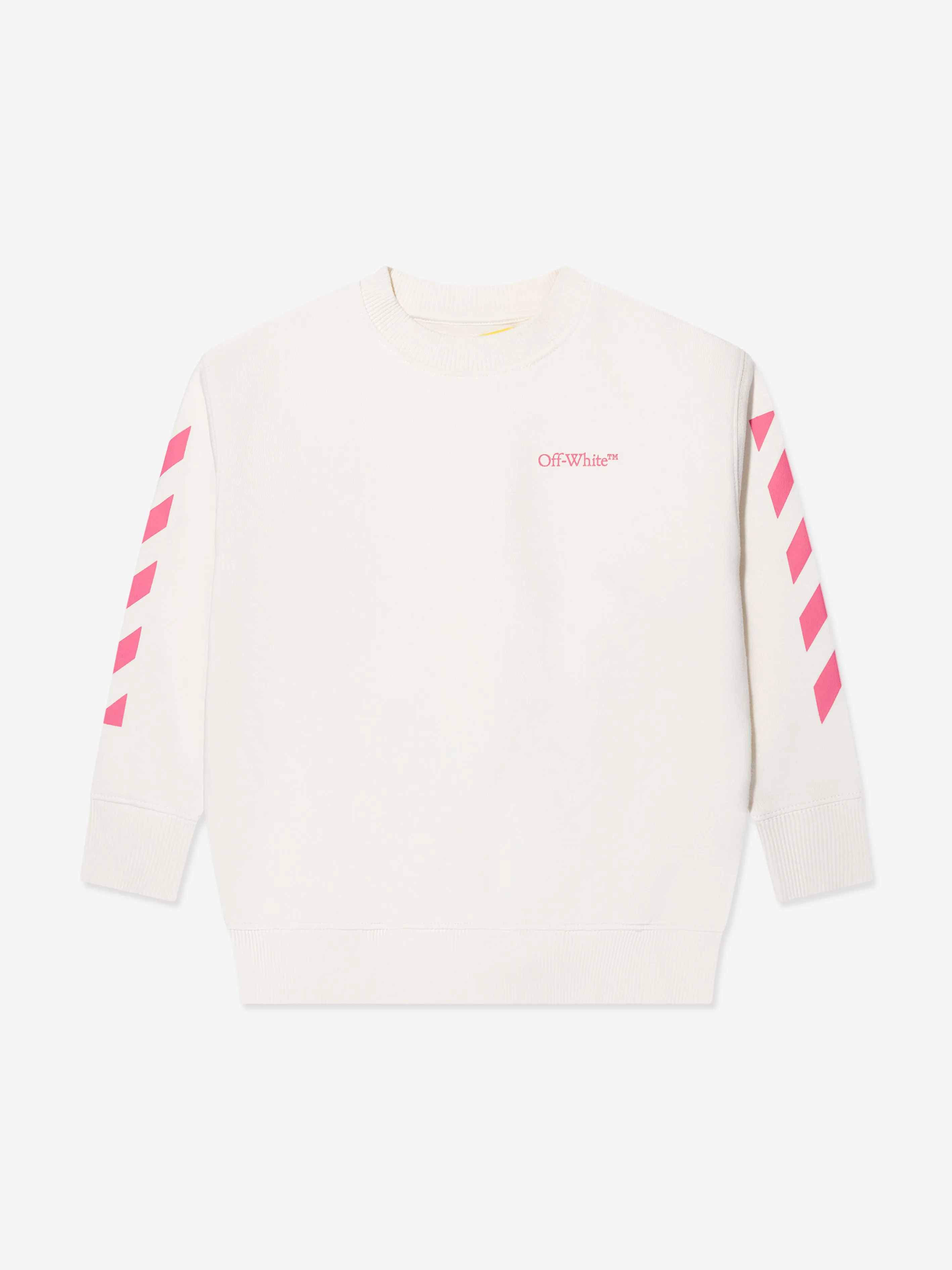 Off-White Girls Classic Arrow Tab Sweatshirt in Ivory