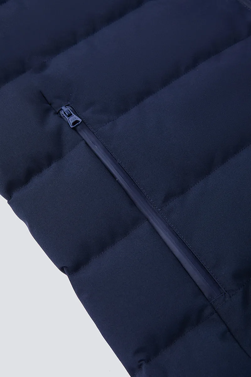 Quilted Down Jacket | Navy NYDW01