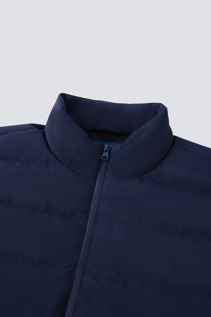 Quilted Down Jacket | Navy NYDW01