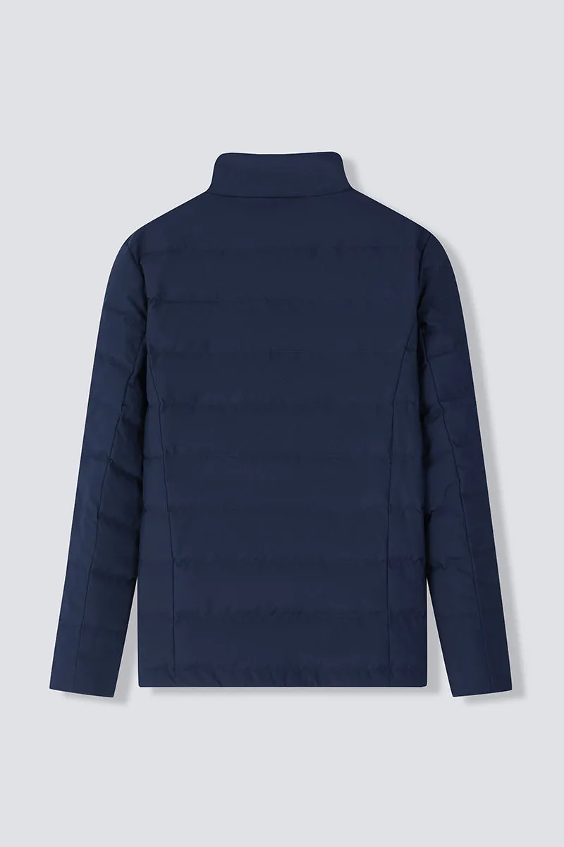 Quilted Down Jacket | Navy NYDW01