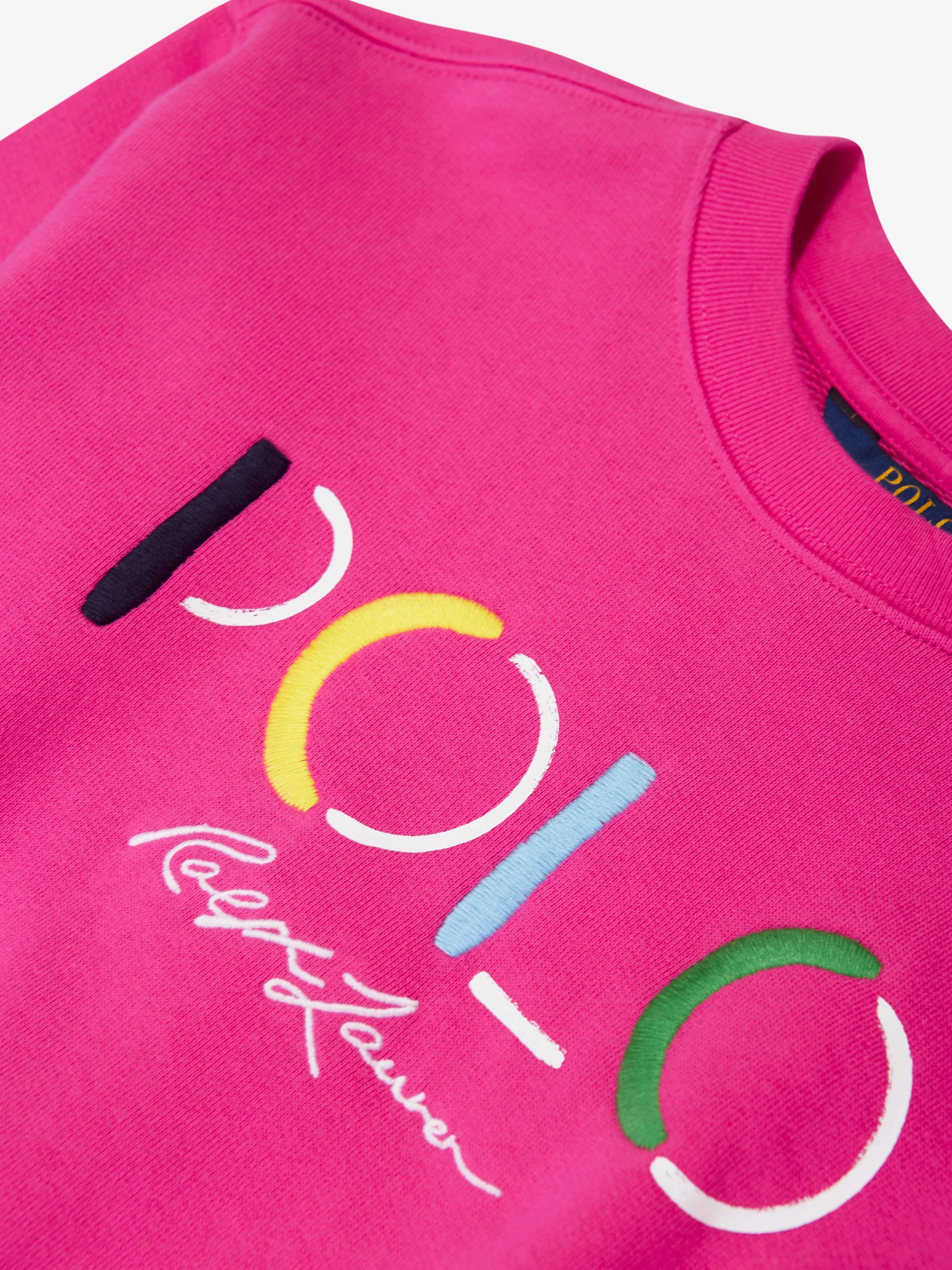 Ralph Lauren Girls Polo Sweatshirt in Pink