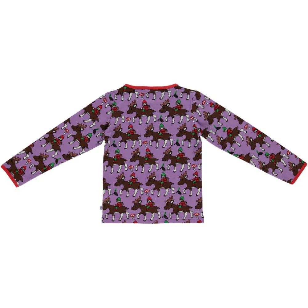 Reindeer Long Sleeve Shirt - Viola