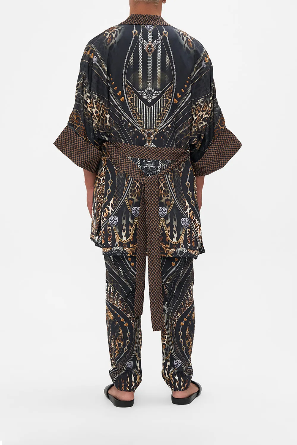 REVERSIBLE MID LENGTH ROBE CHAOS IN THE COSMOS