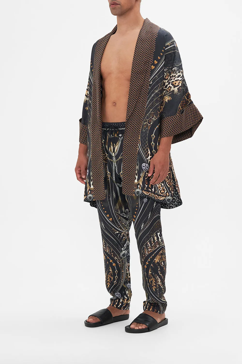 REVERSIBLE MID LENGTH ROBE CHAOS IN THE COSMOS