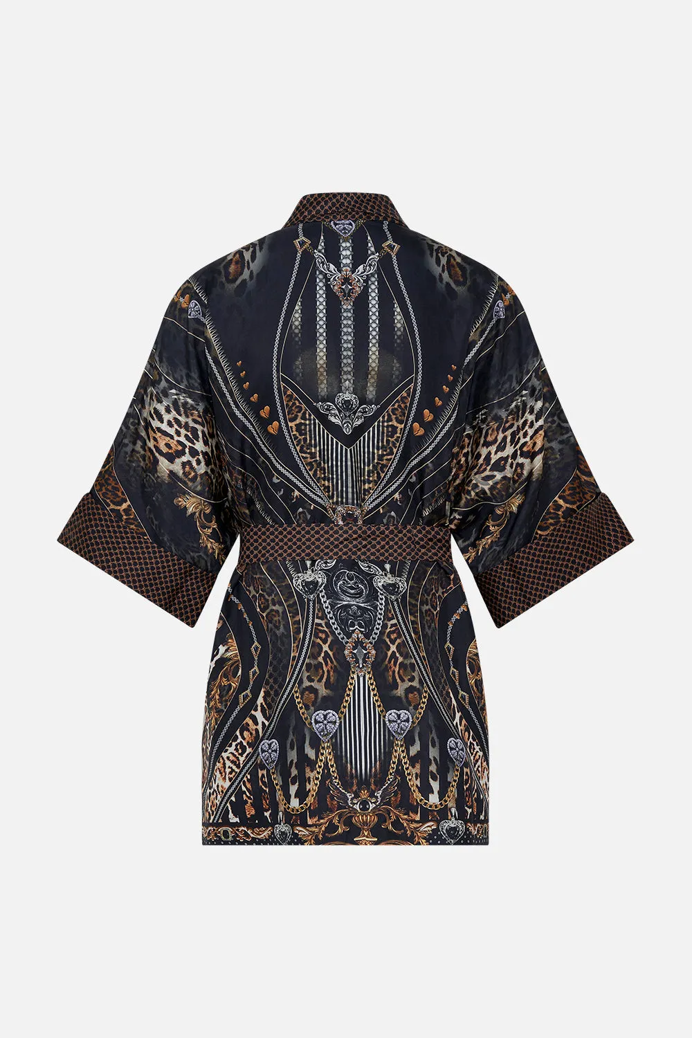 REVERSIBLE MID LENGTH ROBE CHAOS IN THE COSMOS
