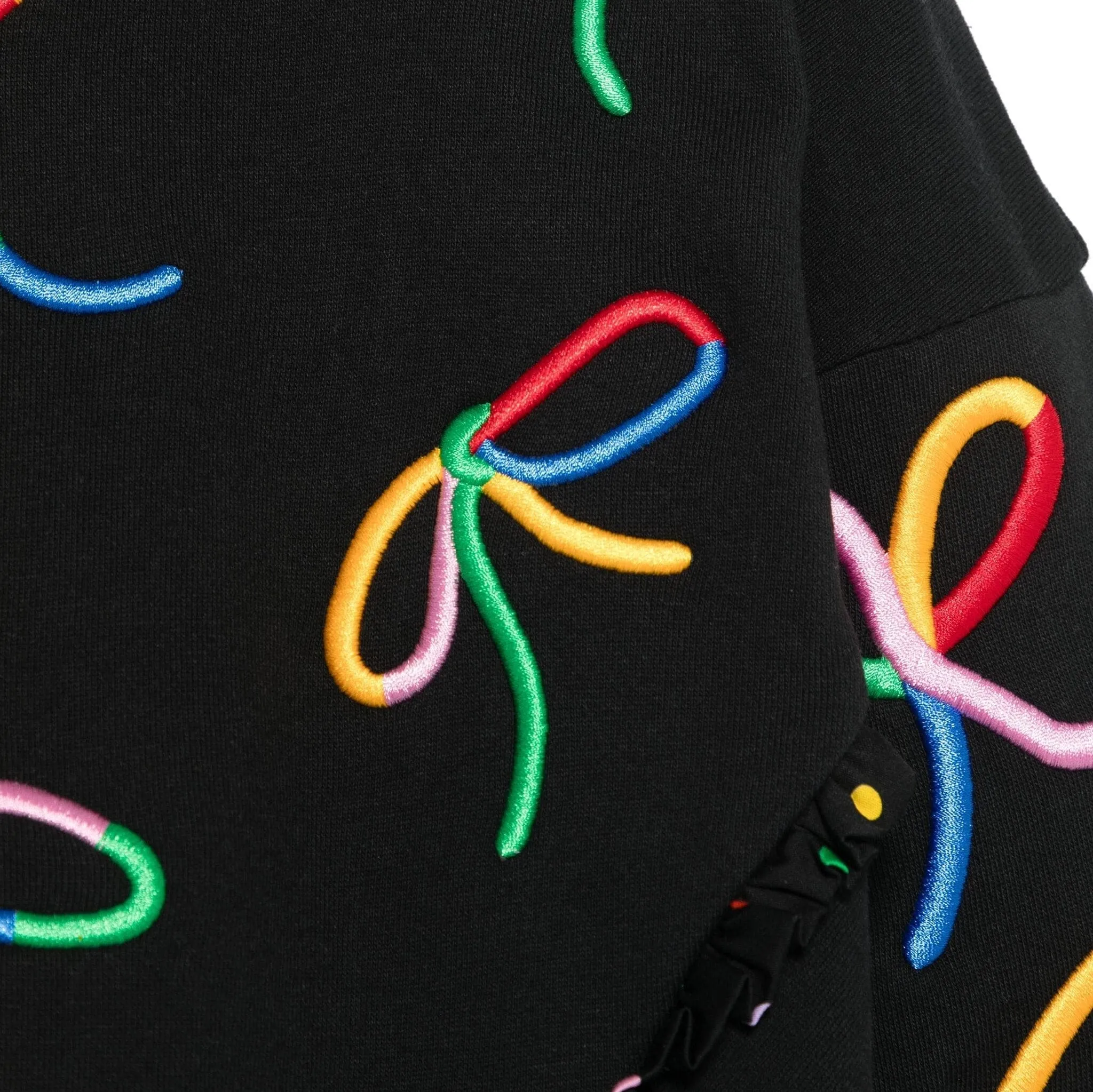 Ribbon Embroidered Sweatshirt