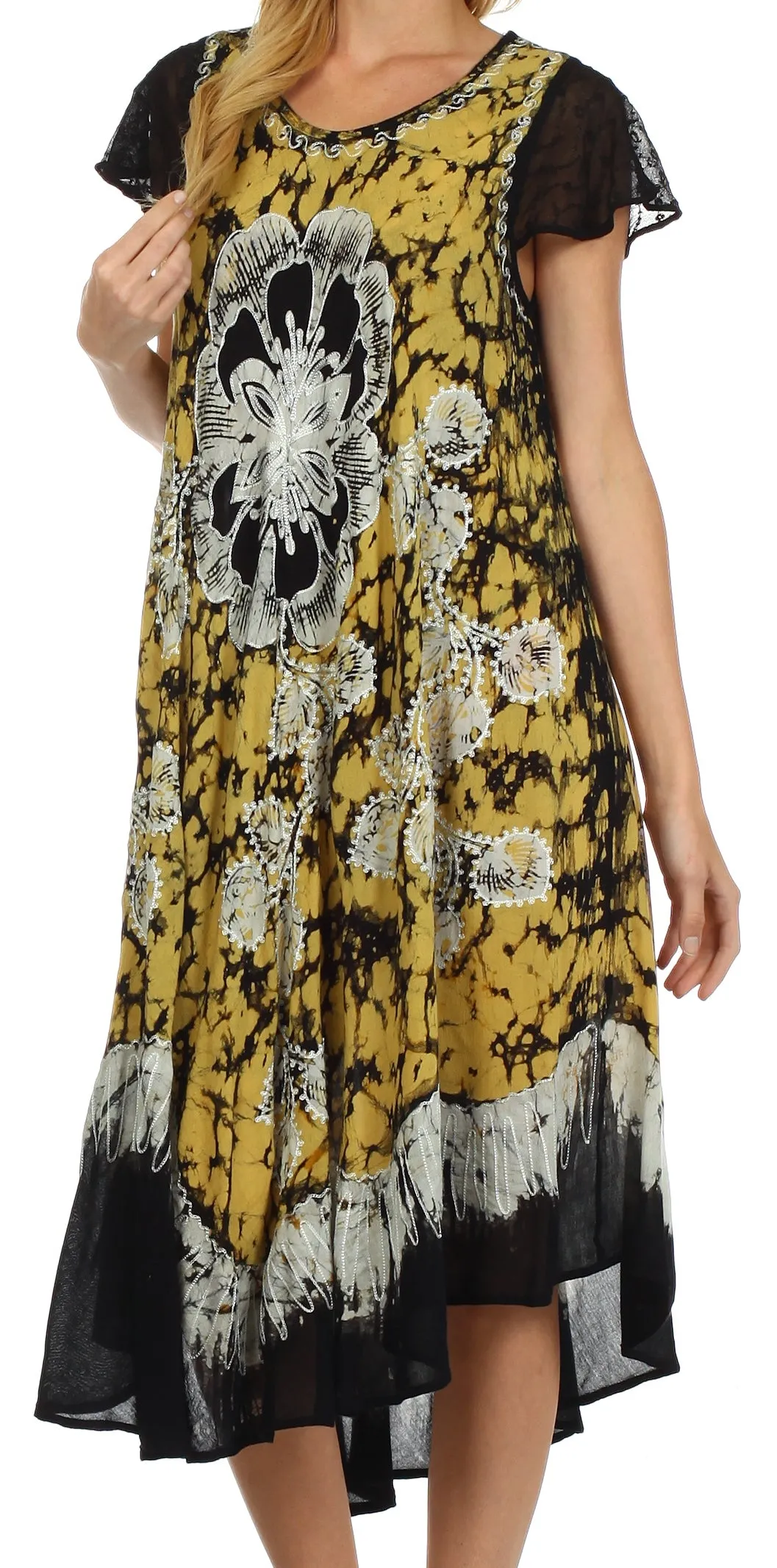Sakkas Aloha Floral Caftan Dress