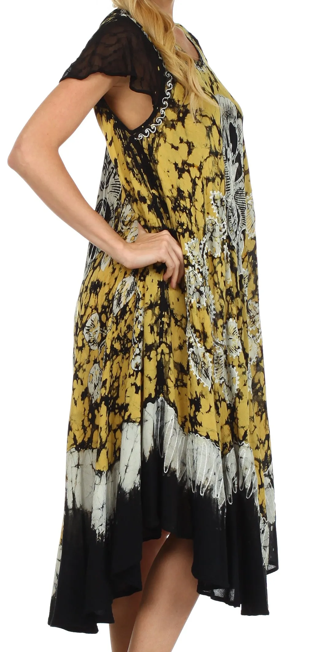 Sakkas Aloha Floral Caftan Dress