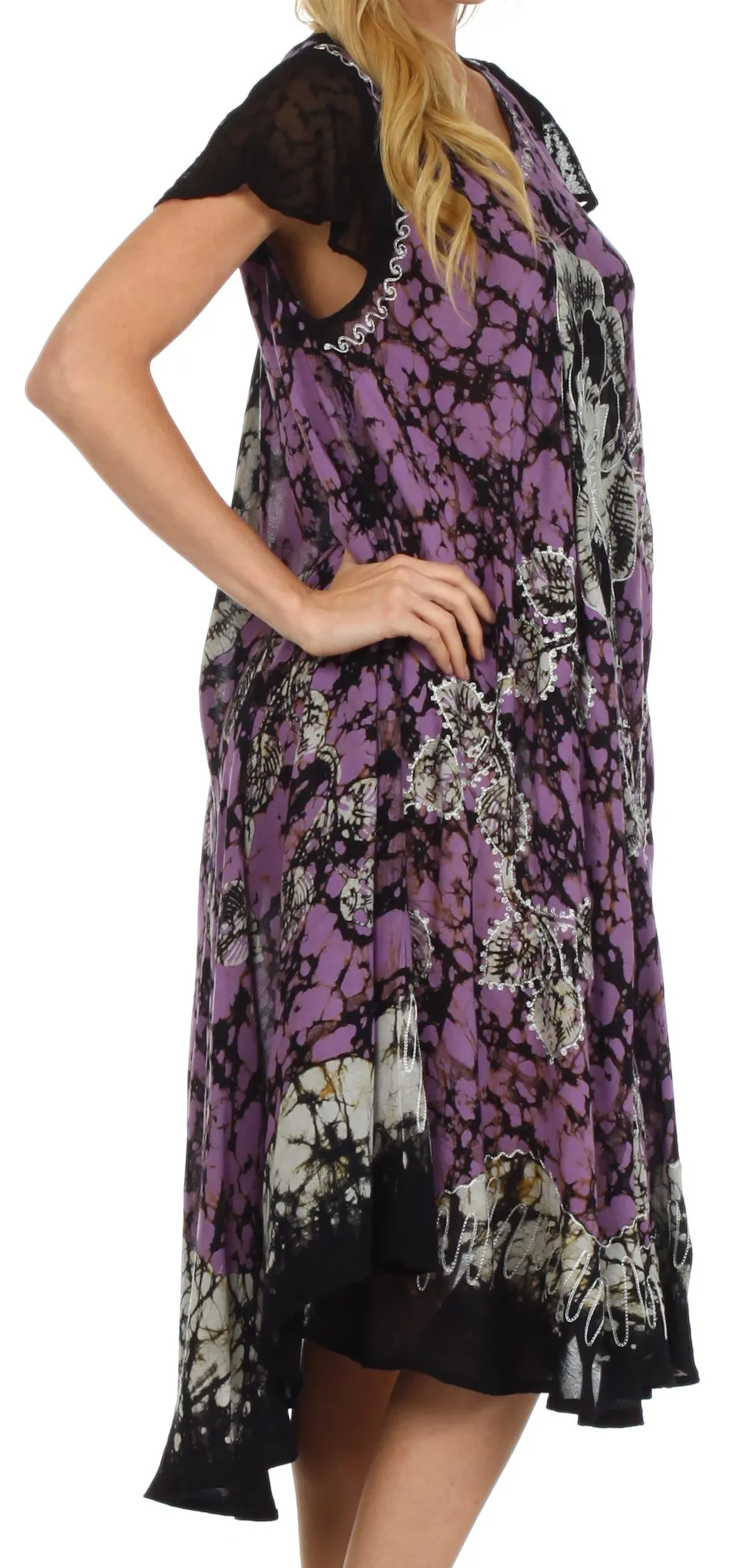 Sakkas Aloha Floral Caftan Dress