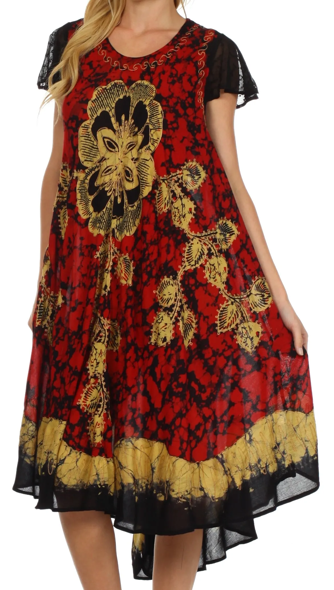 Sakkas Aloha Floral Caftan Dress