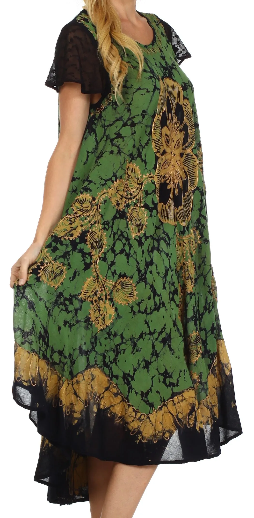 Sakkas Aloha Floral Caftan Dress