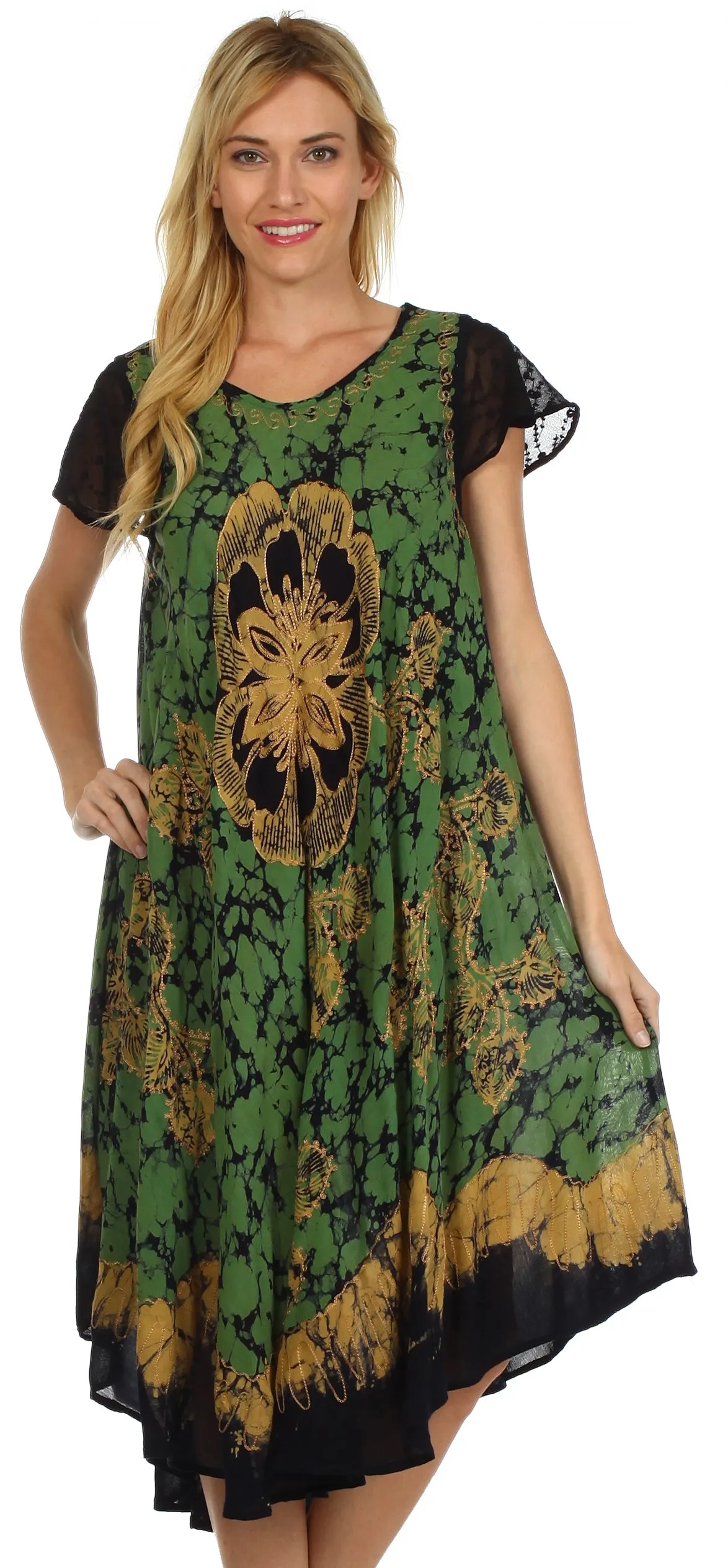 Sakkas Aloha Floral Caftan Dress