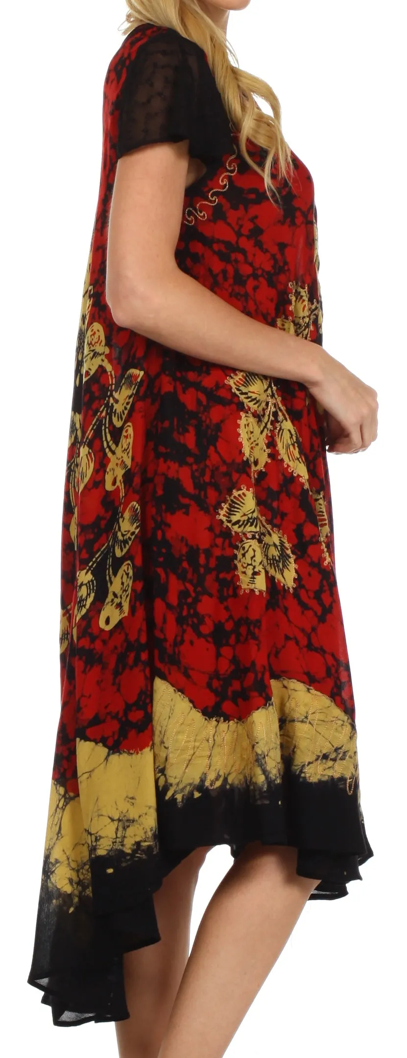 Sakkas Aloha Floral Caftan Dress