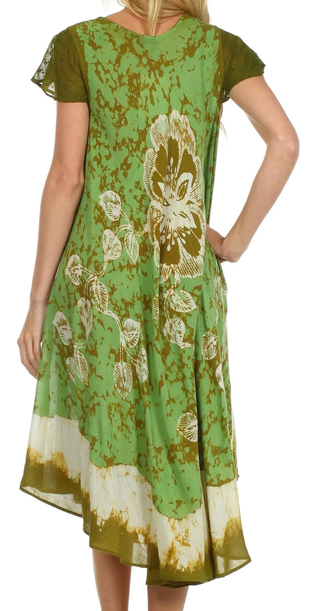 Sakkas Aloha Floral Caftan Dress