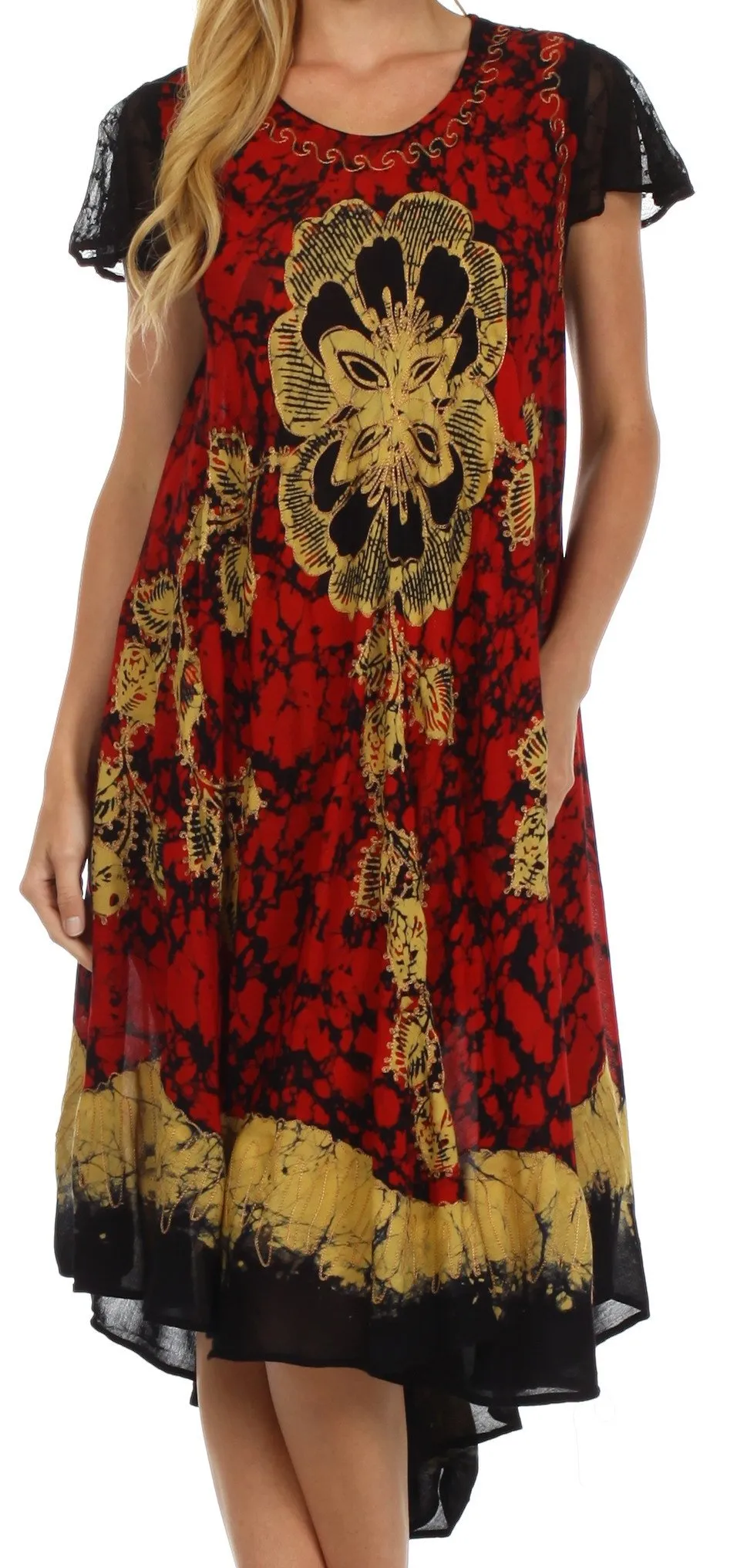 Sakkas Aloha Floral Caftan Dress