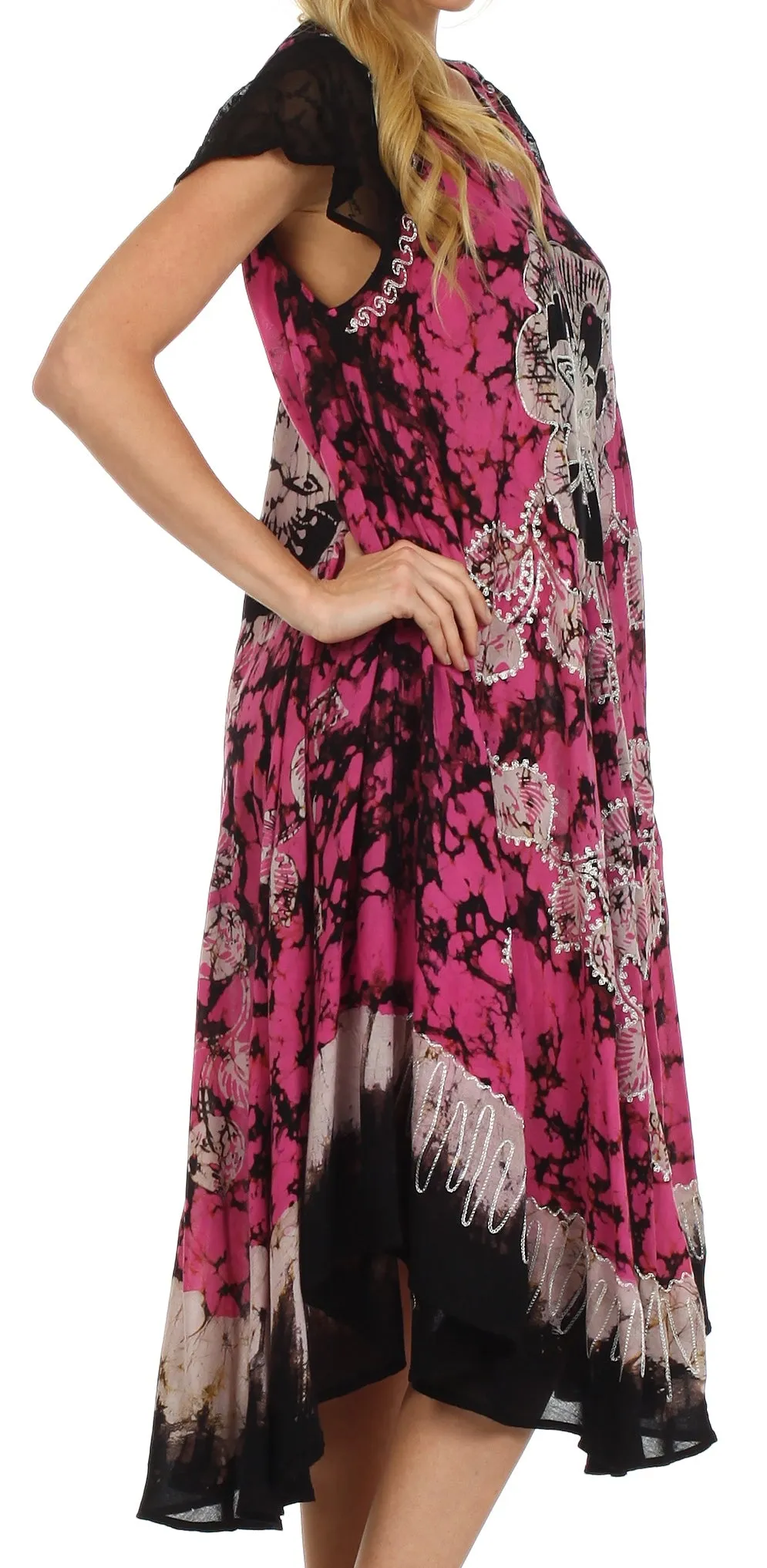 Sakkas Aloha Floral Caftan Dress