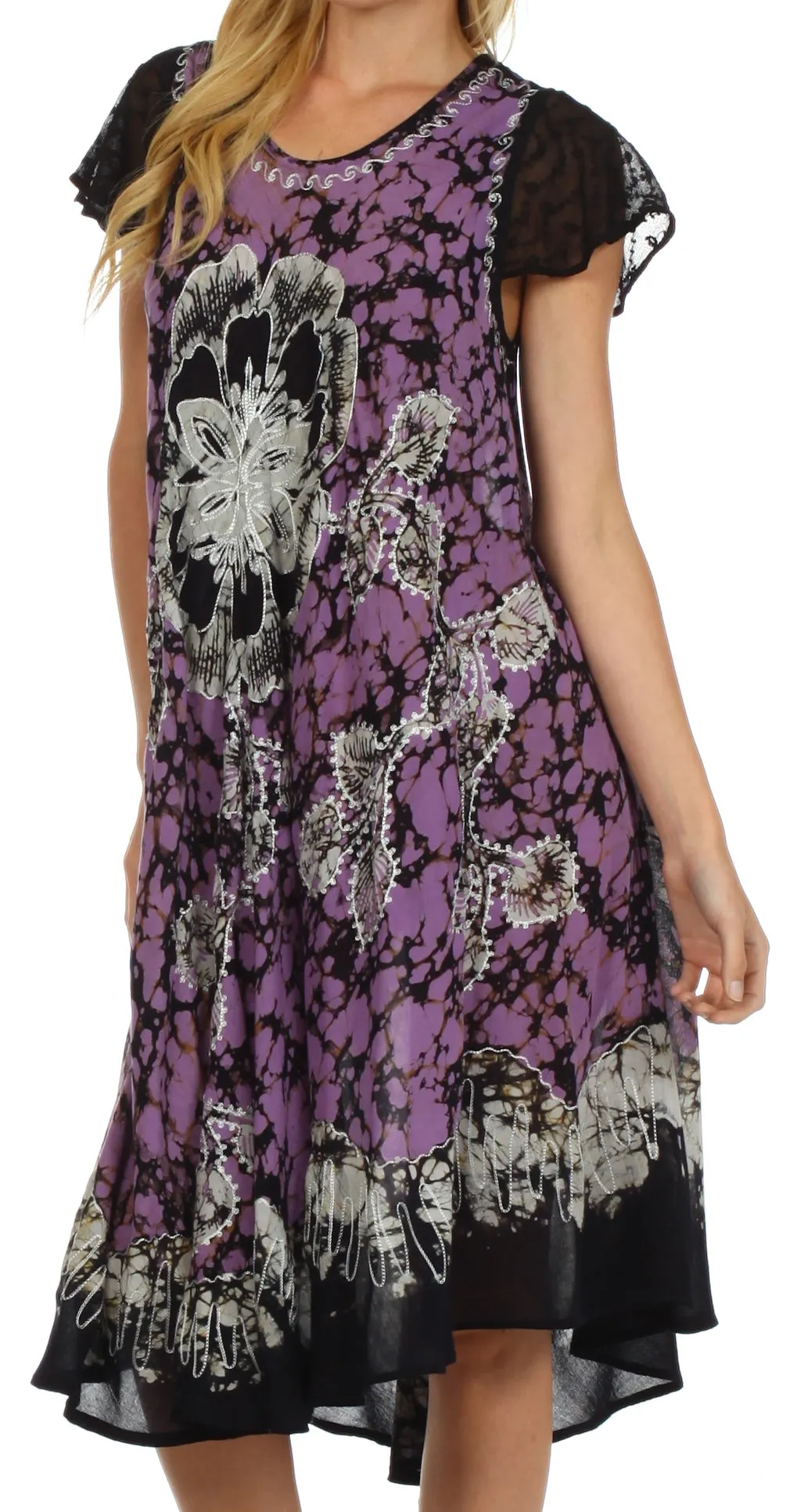 Sakkas Aloha Floral Caftan Dress