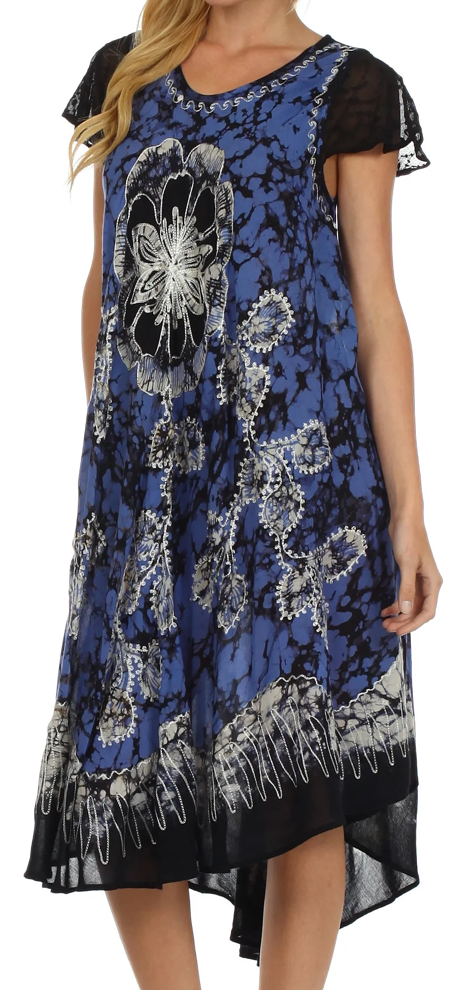 Sakkas Aloha Floral Caftan Dress