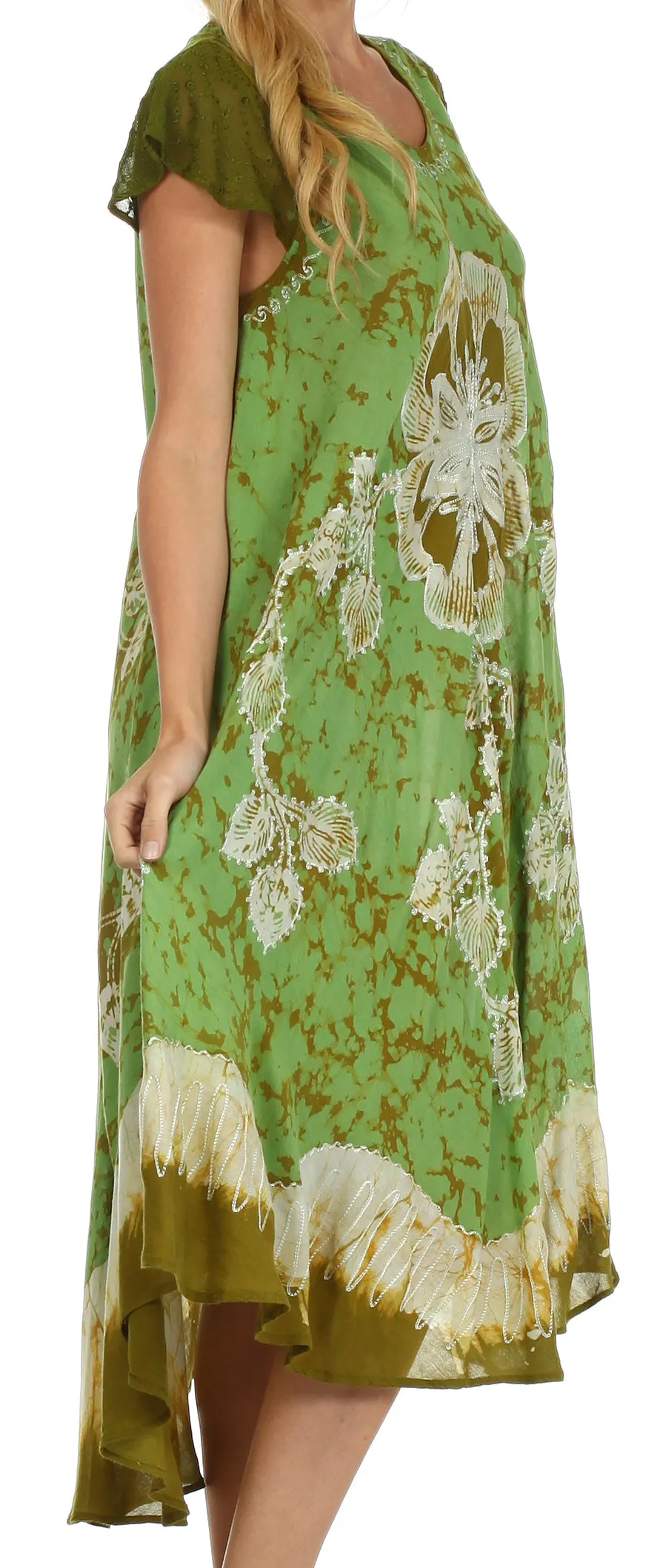 Sakkas Aloha Floral Caftan Dress