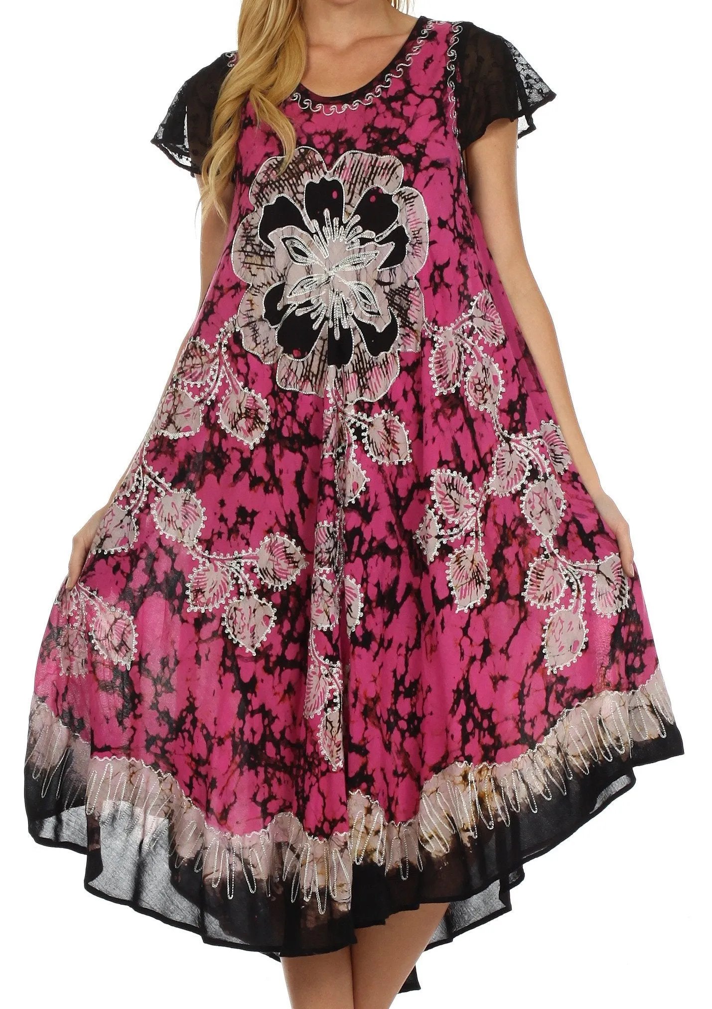Sakkas Aloha Floral Caftan Dress