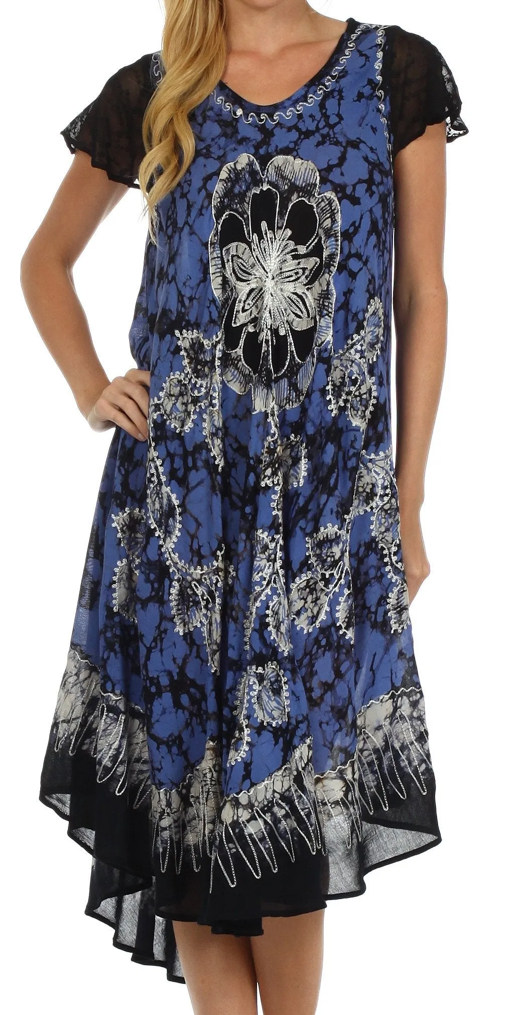 Sakkas Aloha Floral Caftan Dress