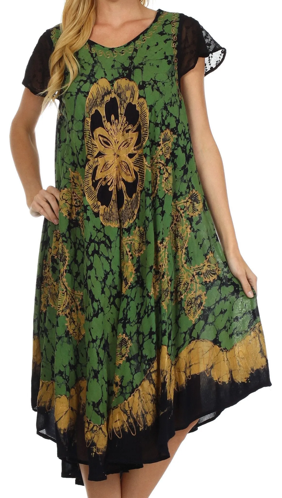 Sakkas Aloha Floral Caftan Dress