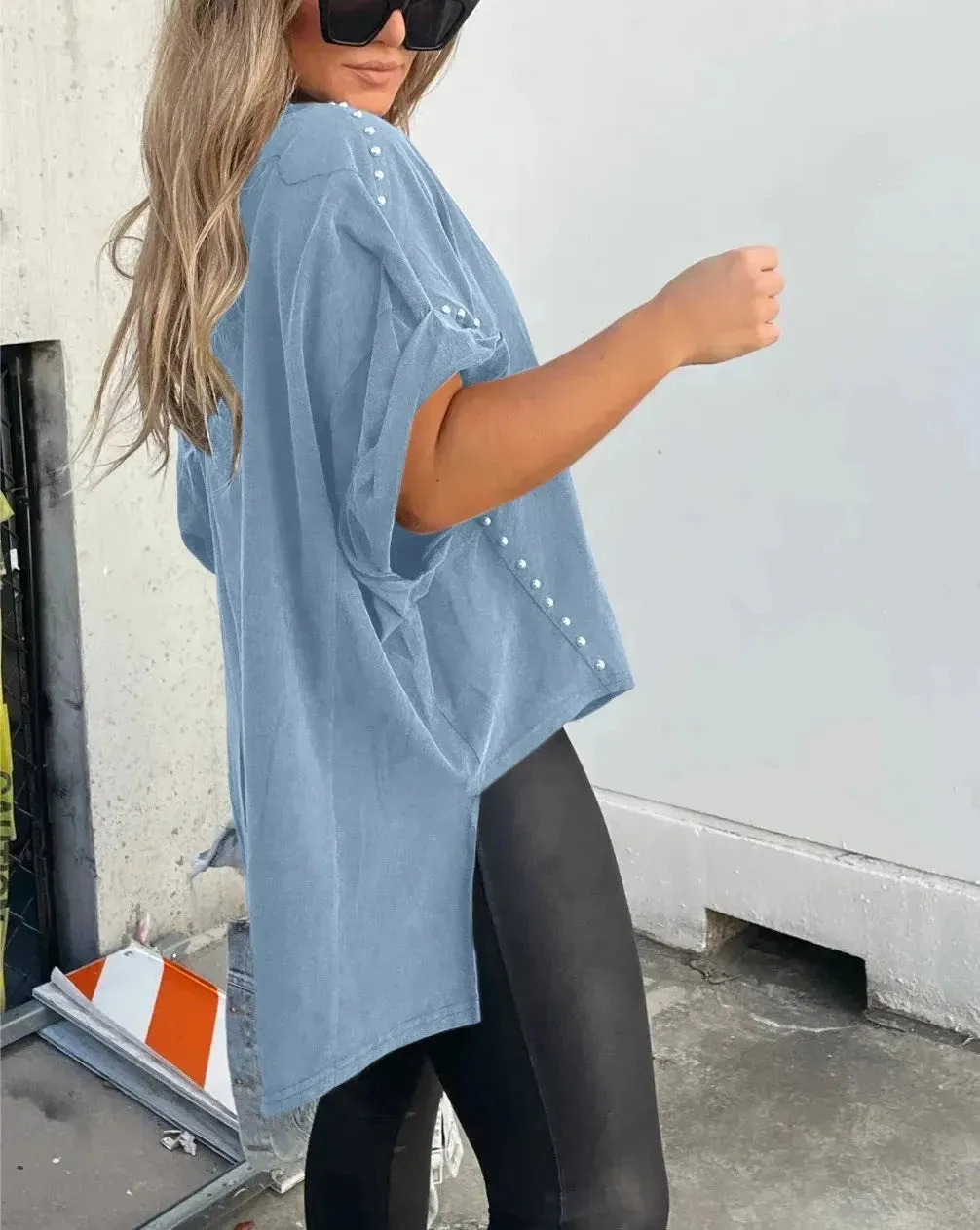 Serenity - Studded Oversized Tee