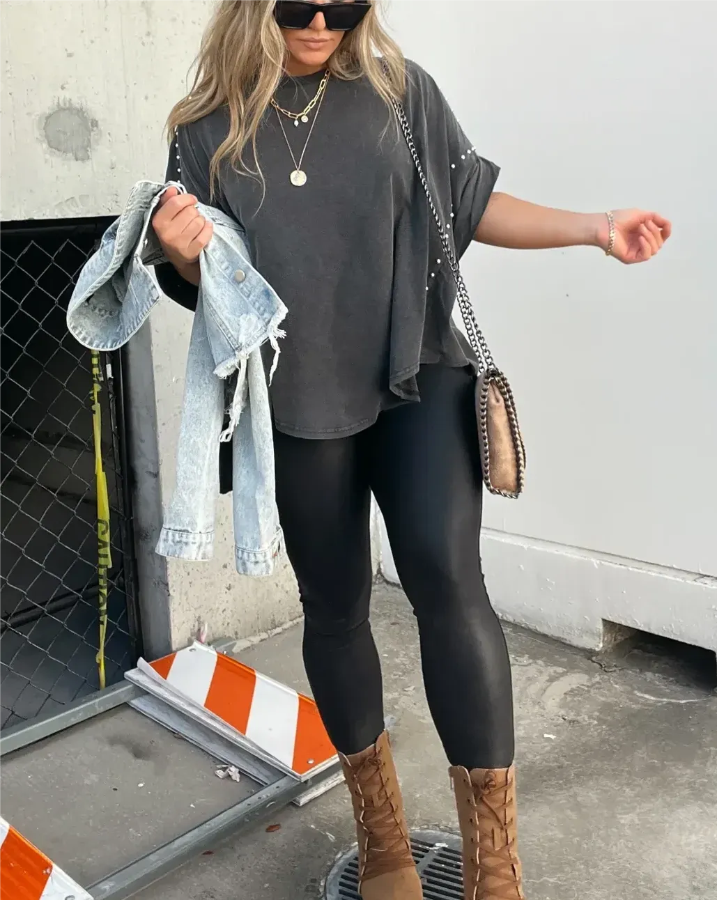 Serenity - Studded Oversized Tee