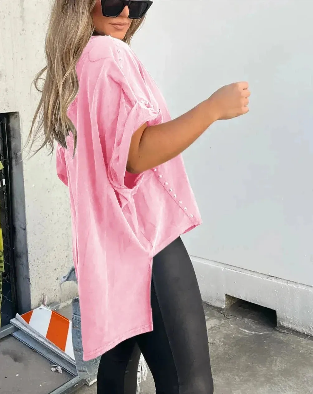 Serenity - Studded Oversized Tee