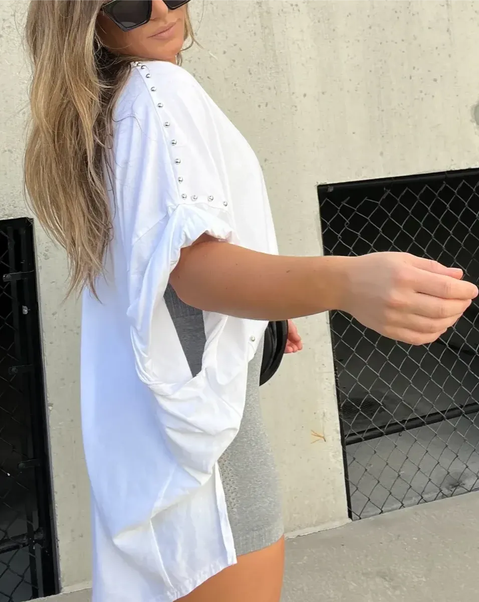 Serenity - Studded Oversized Tee