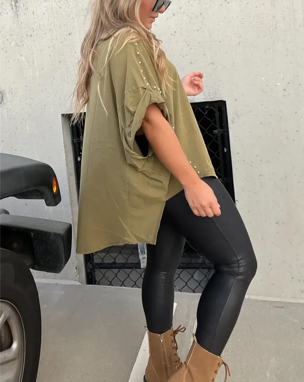 Serenity - Studded Oversized Tee