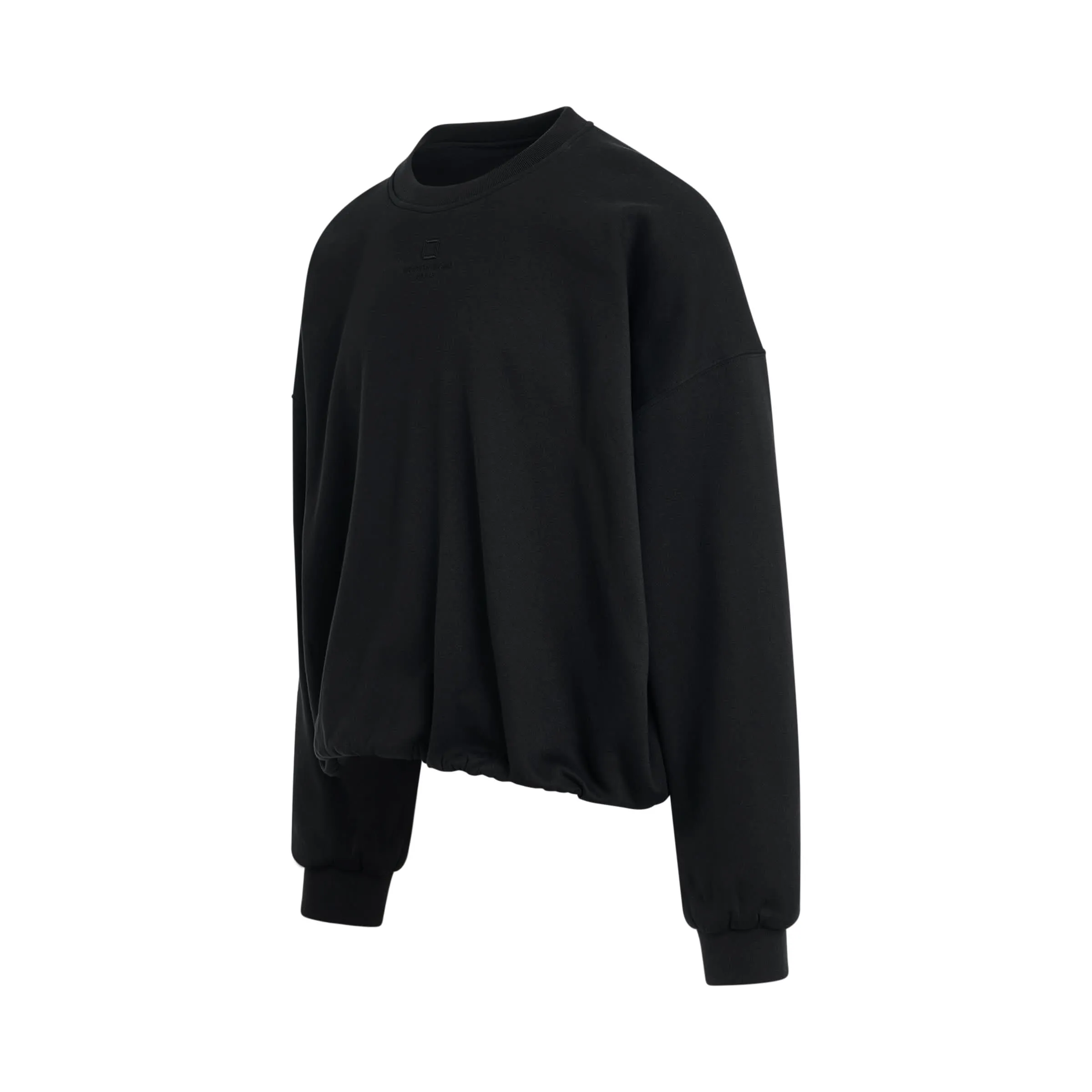 Shapeshifting Drawstring Sweatshirt in Black