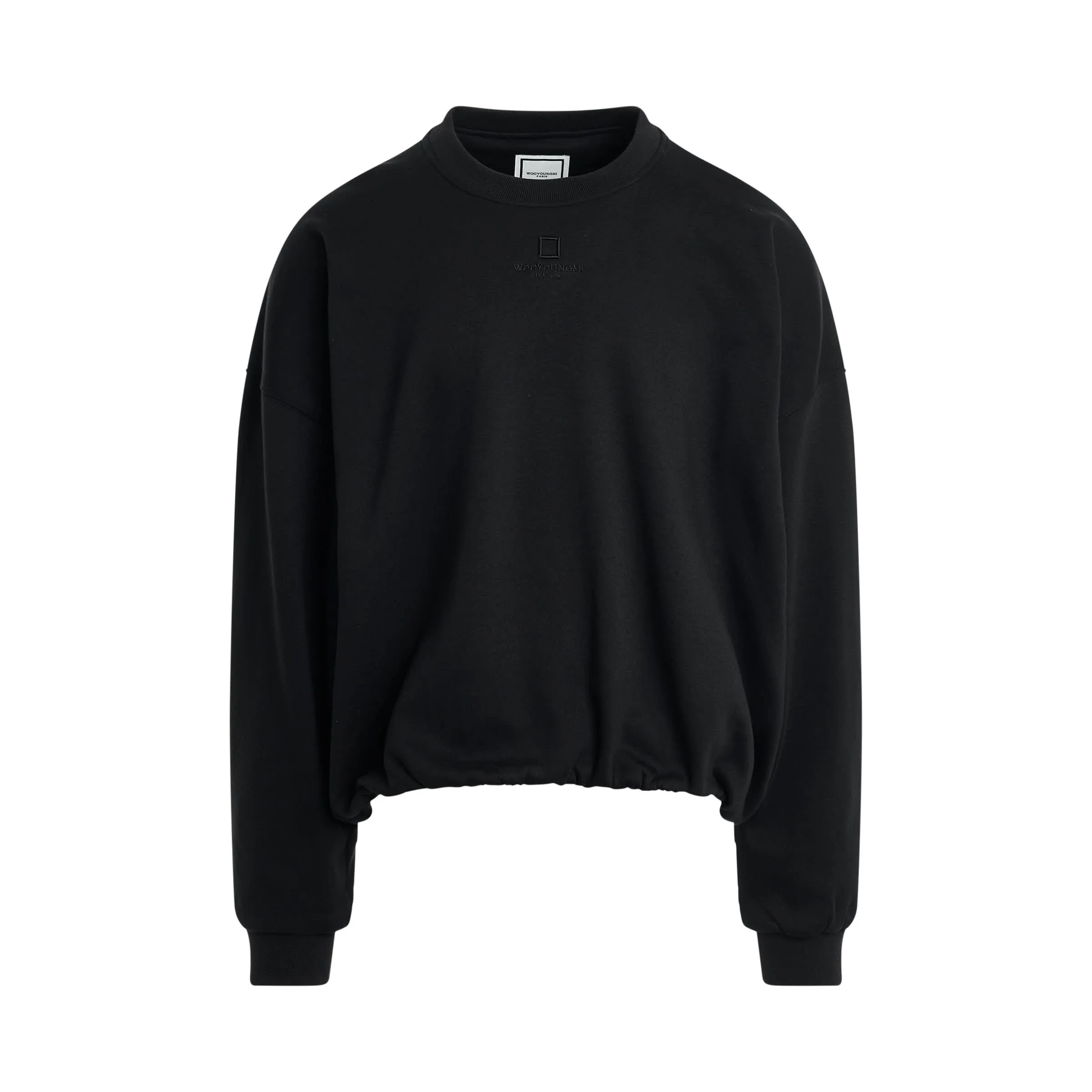 Shapeshifting Drawstring Sweatshirt in Black