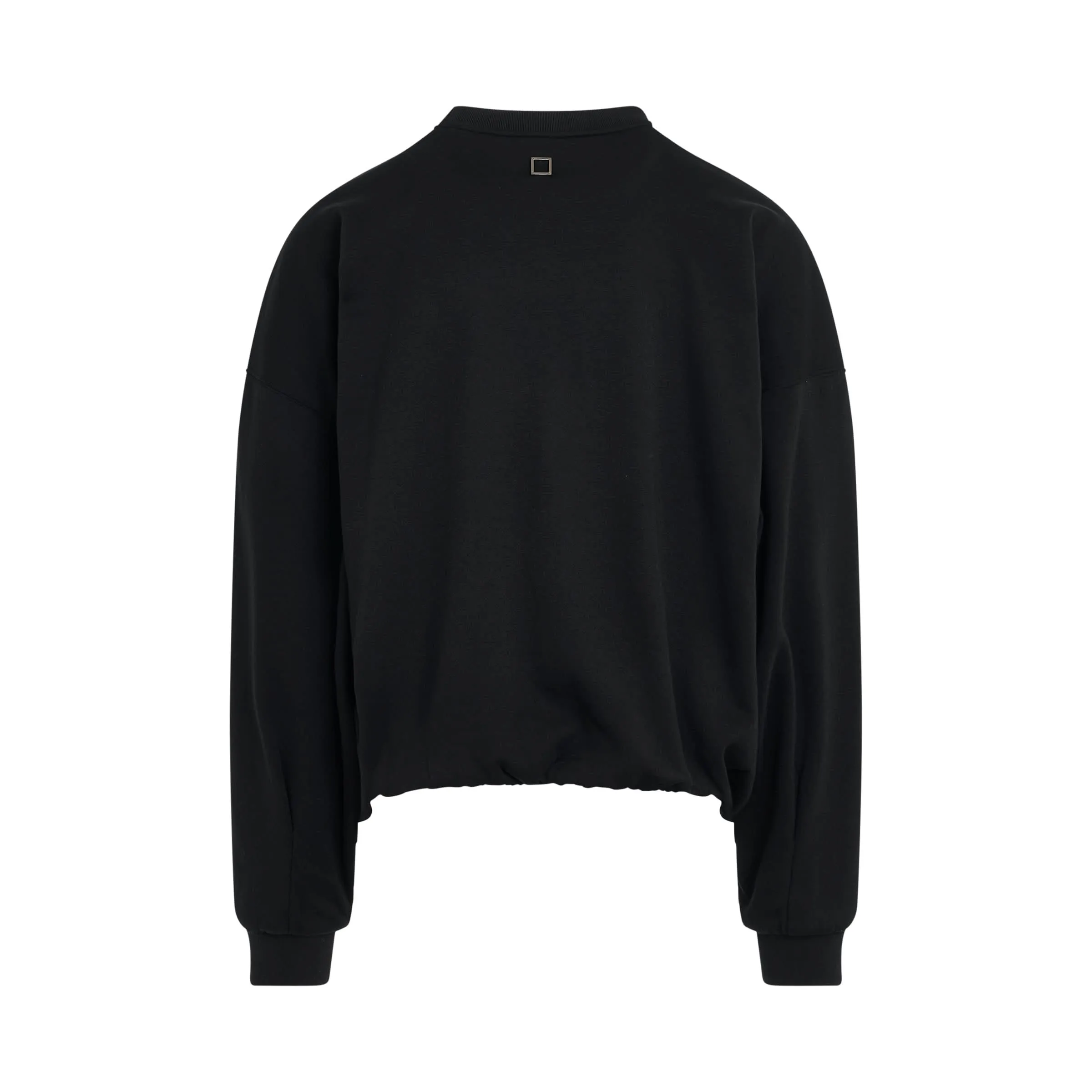 Shapeshifting Drawstring Sweatshirt in Black