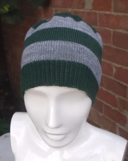 Slytherin colours, Harry Potter, Hogwarts school inspired Beanie hat
