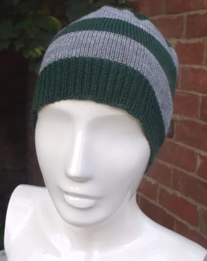 Slytherin colours, Harry Potter, Hogwarts school inspired Beanie hat
