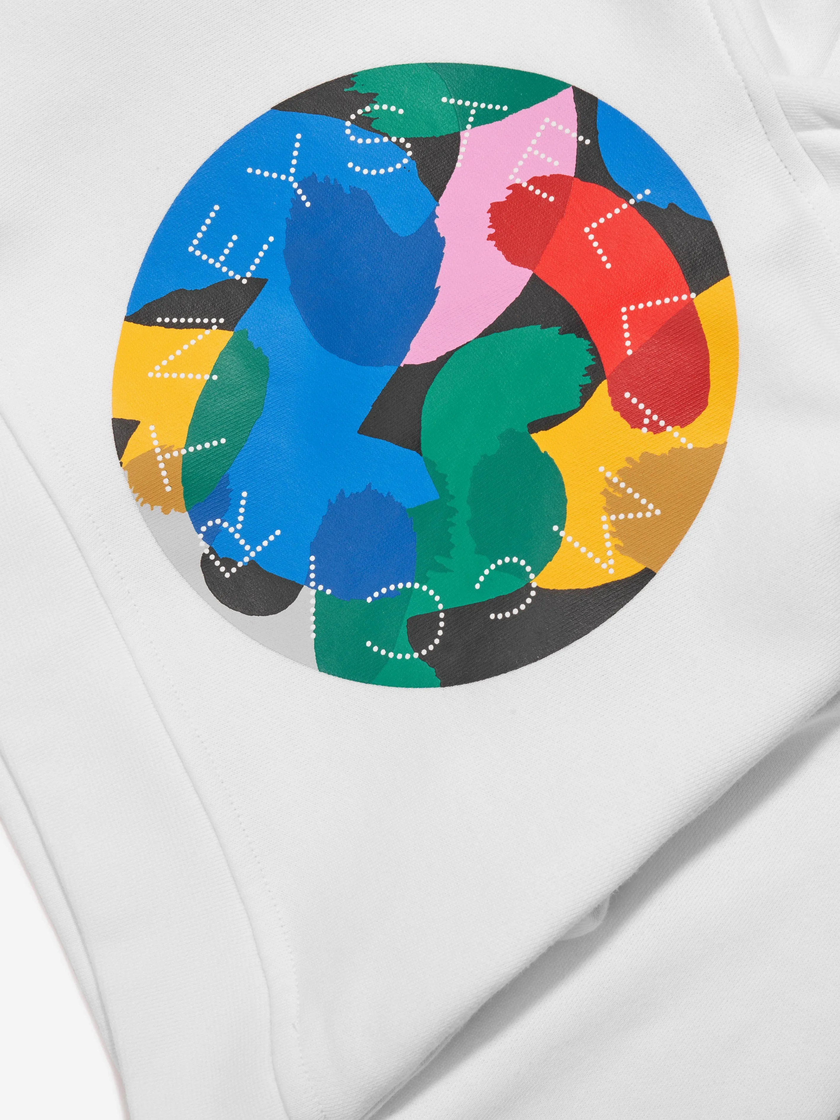 Stella McCartney Girls Logo Hoodie in White