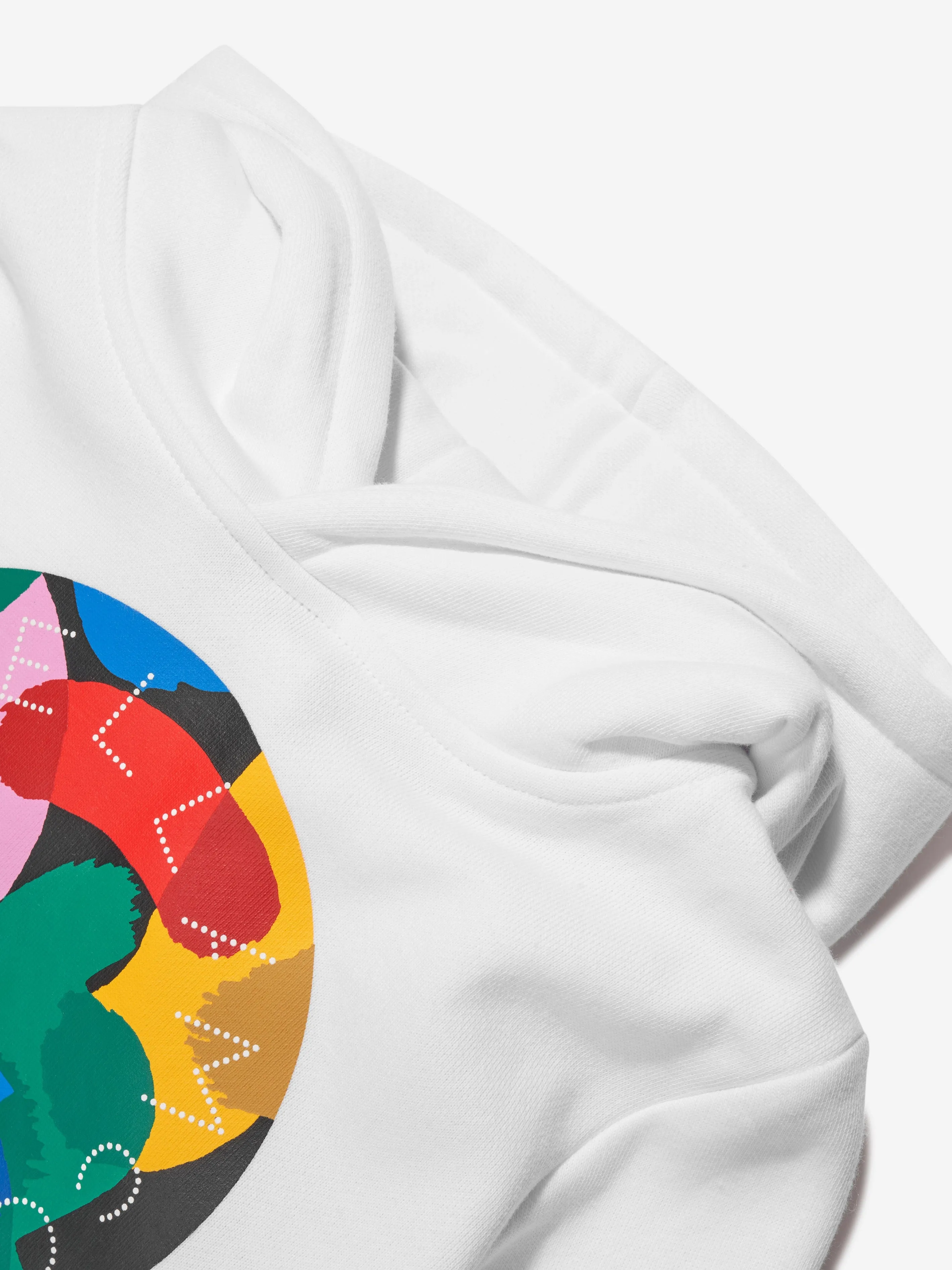 Stella McCartney Girls Logo Hoodie in White