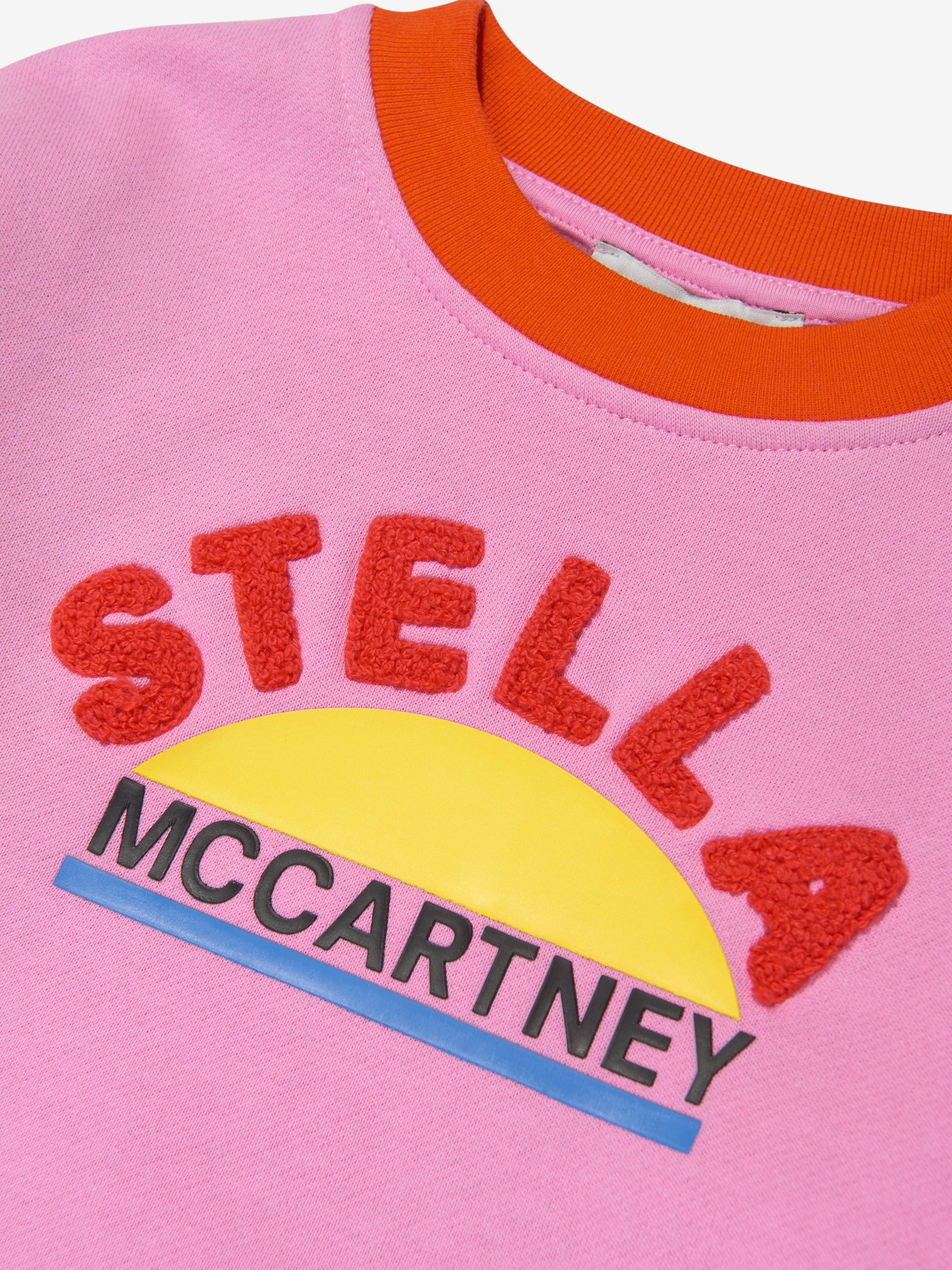 Stella McCartney Girls Logo Sweatshirt in Pink