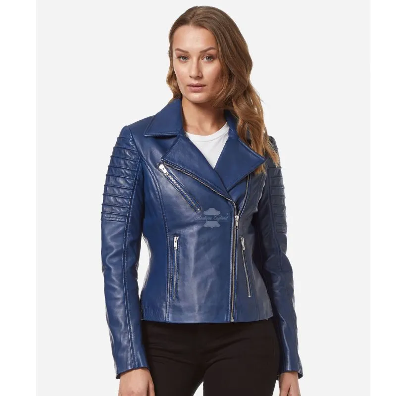 SUPERMODEL Women Leather Jacket Biker Style Leather Jacket For Ladies
