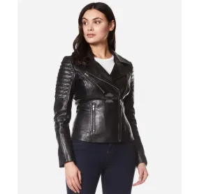 SUPERMODEL Women Leather Jacket Biker Style Leather Jacket For Ladies
